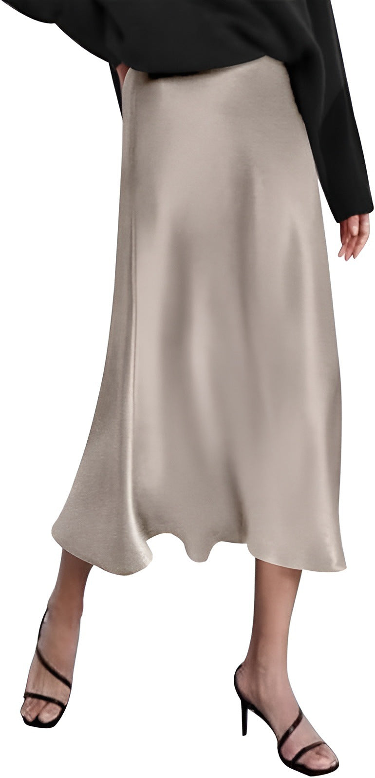 Autumn New Satin Skirt Women's Designer Style